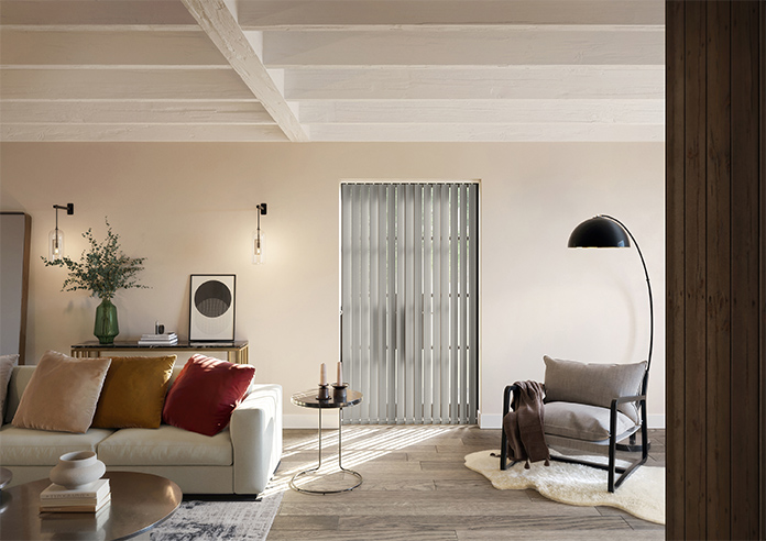 Trinity (Blackout), Oyster Grey - Vertical Blind - Image 8